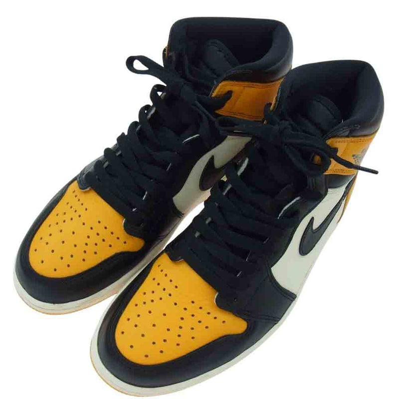 NIKE ナイキ 555088-711 Air Jordan 1 エアジョーダン Retro High OG Taxi レトロ ハイ OG タクシー ハイカット スニーカー イエロー系 ブラック系 27cm【中古】