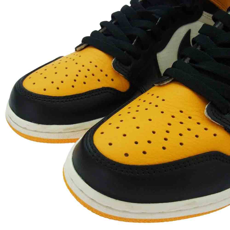 NIKE ナイキ 555088-711 Air Jordan 1 エアジョーダン Retro High OG Taxi レトロ ハイ OG タクシー ハイカット スニーカー イエロー系 ブラック系 27cm【中古】