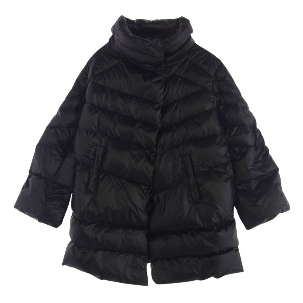 DIESEL ディーゼル HERMA ハイネック ミドル丈 ダウン コート ブラック系 XXS【中古】