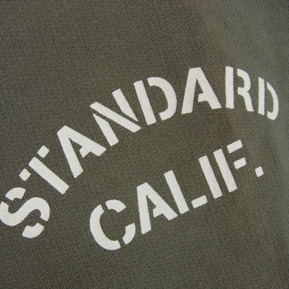 STANDARD CALIFORNIA スタンダードカリフォルニア SD PIMA COTTON LOGO SWEAT ピマコットン スウェット カーキ系 M【美品】【中古】
