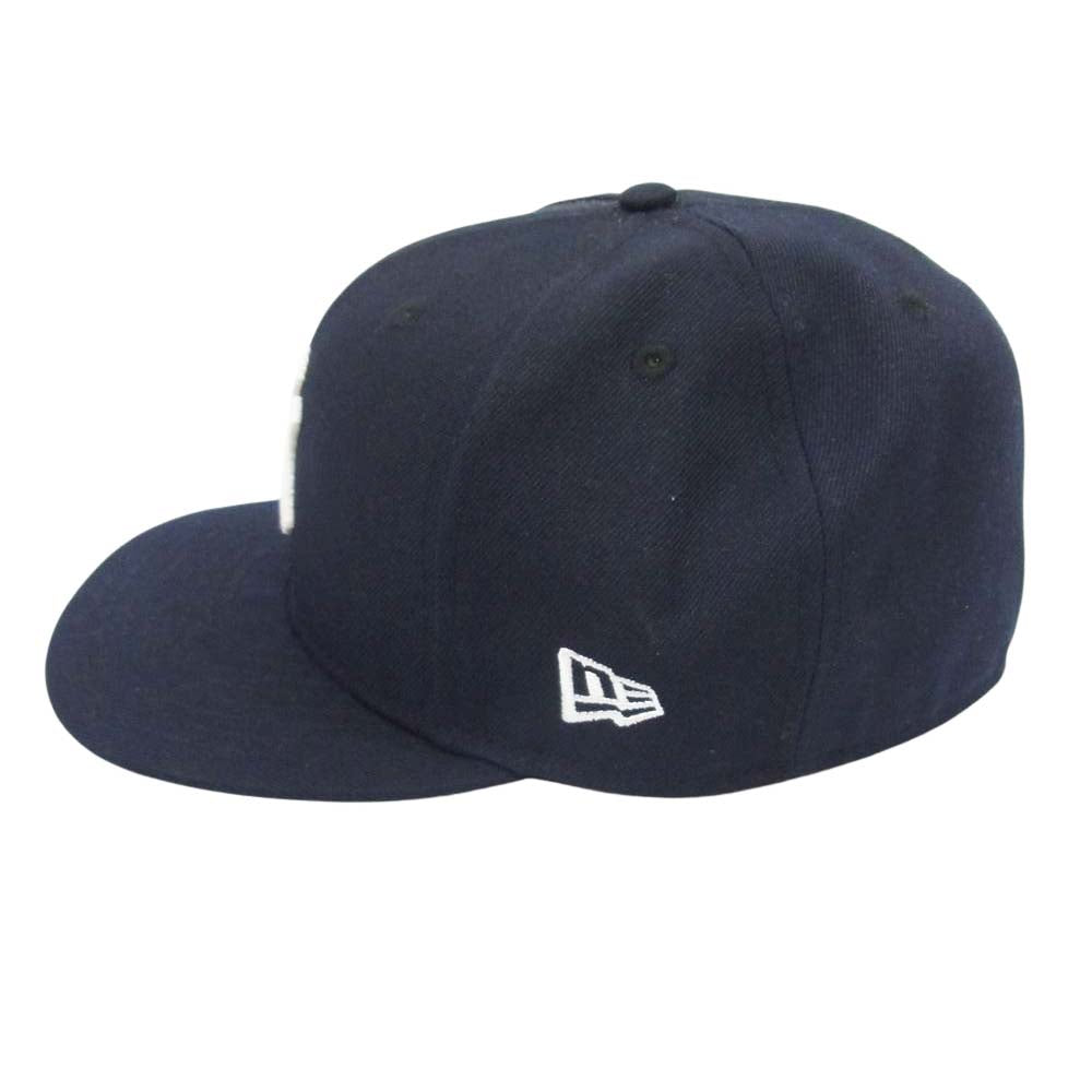 NEW ERA ニューエラ 59fifty DEREK JETER デレク ジーター ロゴ刺繍 ニューヨークヤンキース キャップ 帽子 ダークネイビー系 60.6cm【美品】【中古】
