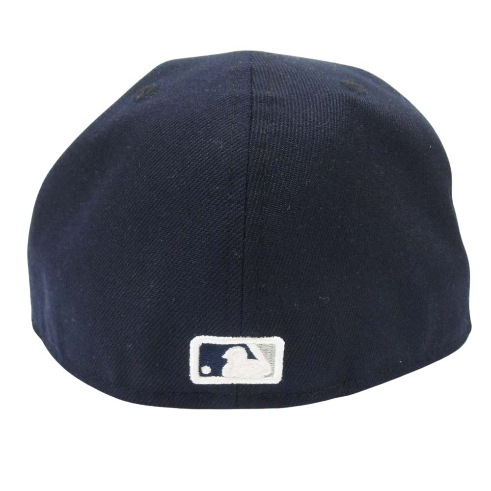 NEW ERA ニューエラ 59fifty DEREK JETER デレク ジーター ロゴ刺繍 ニューヨークヤンキース キャップ 帽子 ダークネイビー系 60.6cm【美品】【中古】