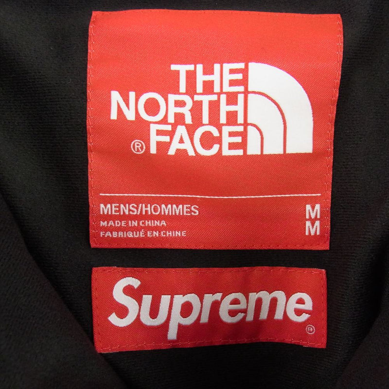 Supreme シュプリーム 21AW  × THE NORTH FACE ノースフェイス Bleached Denim Print Mountain ブリーチ デニム プリント マウンテンジャケット パーカー ブルー系 M【美品】【中古】