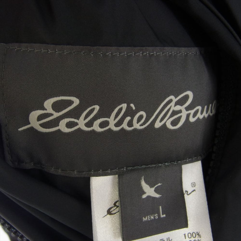 Eddie Bauer エディー・バウアー リバーシブル ダウン ブルゾン ジャケット カーキ系 ダークグレー系 ブラック系 L【中古】