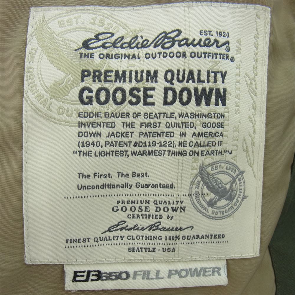 Eddie Bauer エディー・バウアー ダウン ジャケット コート カーキ系 L【中古】