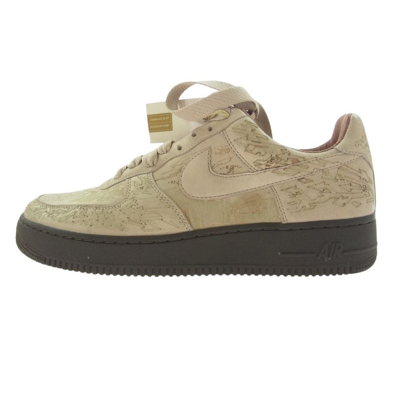 NIKE ナイキ 308426-111 フェイクバスターズ鑑定済み 世界200足限定 AIR FORCE 1 PRE AF1 LASER'Stephen Maze Georges エアフォースワン プレミアム ステファン メイズ ジョージズ レーザーパック スニーカー ベージュ系 27cm【極上美品】【中古】