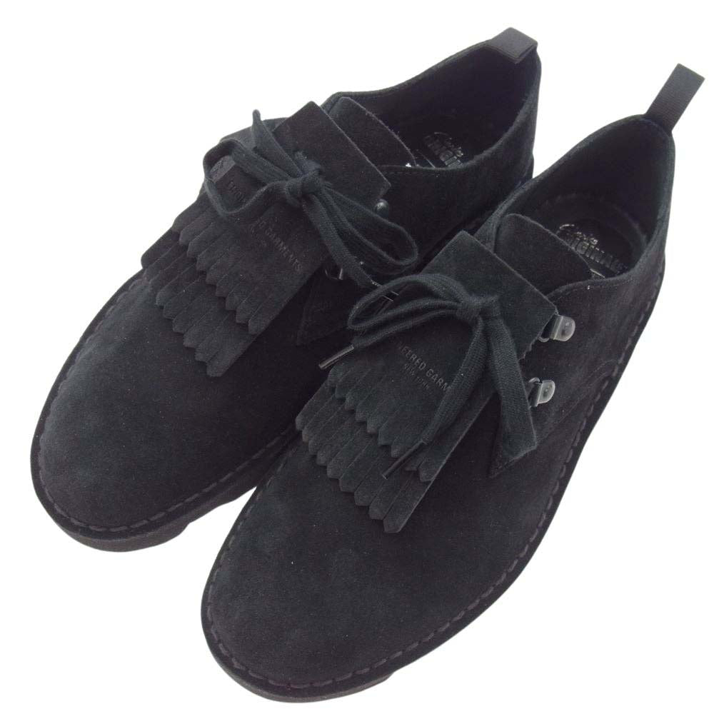 Engineered Garments エンジニアードガーメンツ x Clarks クラークス Desert Khan EG デザートカーン スエード シューズ ブラック系 UK8.5【新古品】【未使用】【中古】