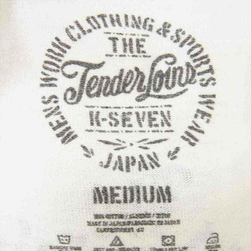 TENDERLOIN テンダーロイン TOKYO TEE ロゴ プリント Tシャツ 半袖 ホワイト系 M【中古】