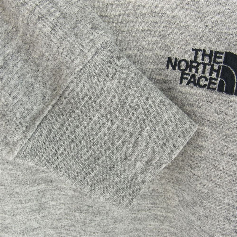 THE NORTH FACE ノースフェイス NT11953 SQUARE LOGO HOODIE スクエアロゴ プリント プルオーバー スウェット パーカー グレー系 L【中古】