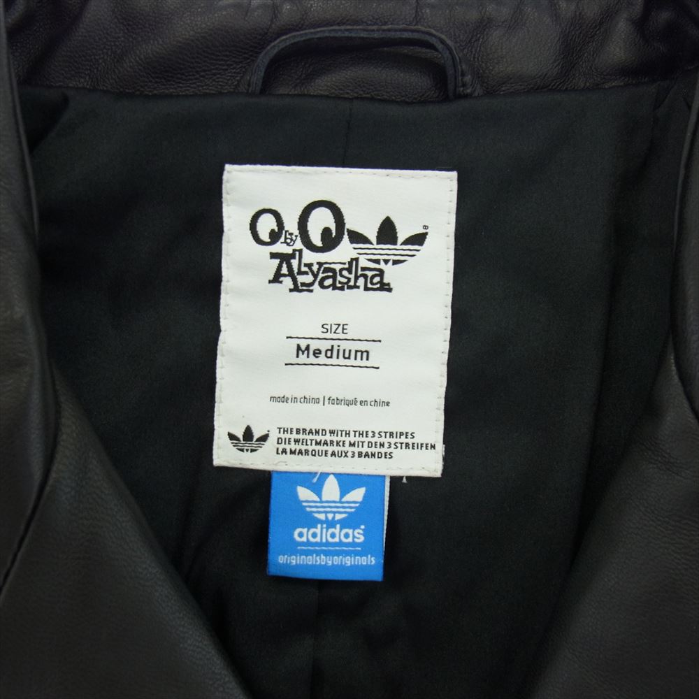 adidas アディダス E75732 × ALYASHA LEATHER RIDERS JACKET SHEEPSKIN