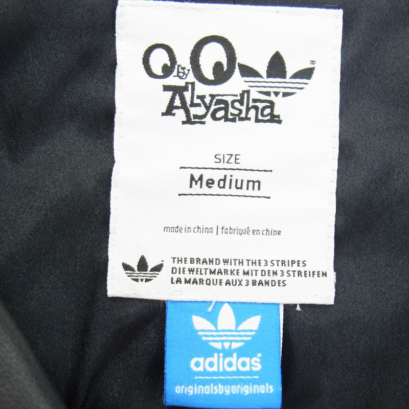 adidas アディダス E75732 × ALYASHA LEATHER RIDERS JACKET SHEEPSKIN LEATHER アルヤシャ ラムレザー ダブルライダース レザージャケット ブラック系 M【中古】