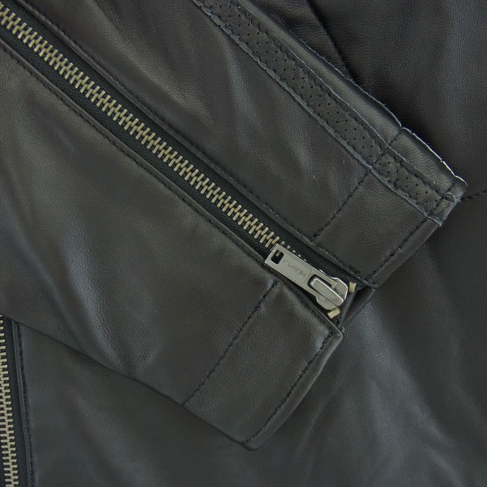 adidas アディダス E75732 × ALYASHA LEATHER RIDERS JACKET SHEEPSKIN