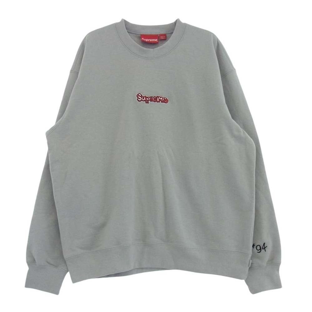 Supreme シュプリーム 21SS Gonz Logo Crewneck Grey ゴンズ ロゴ クルーネック スウェット トレーナー グレー系 M【中古】