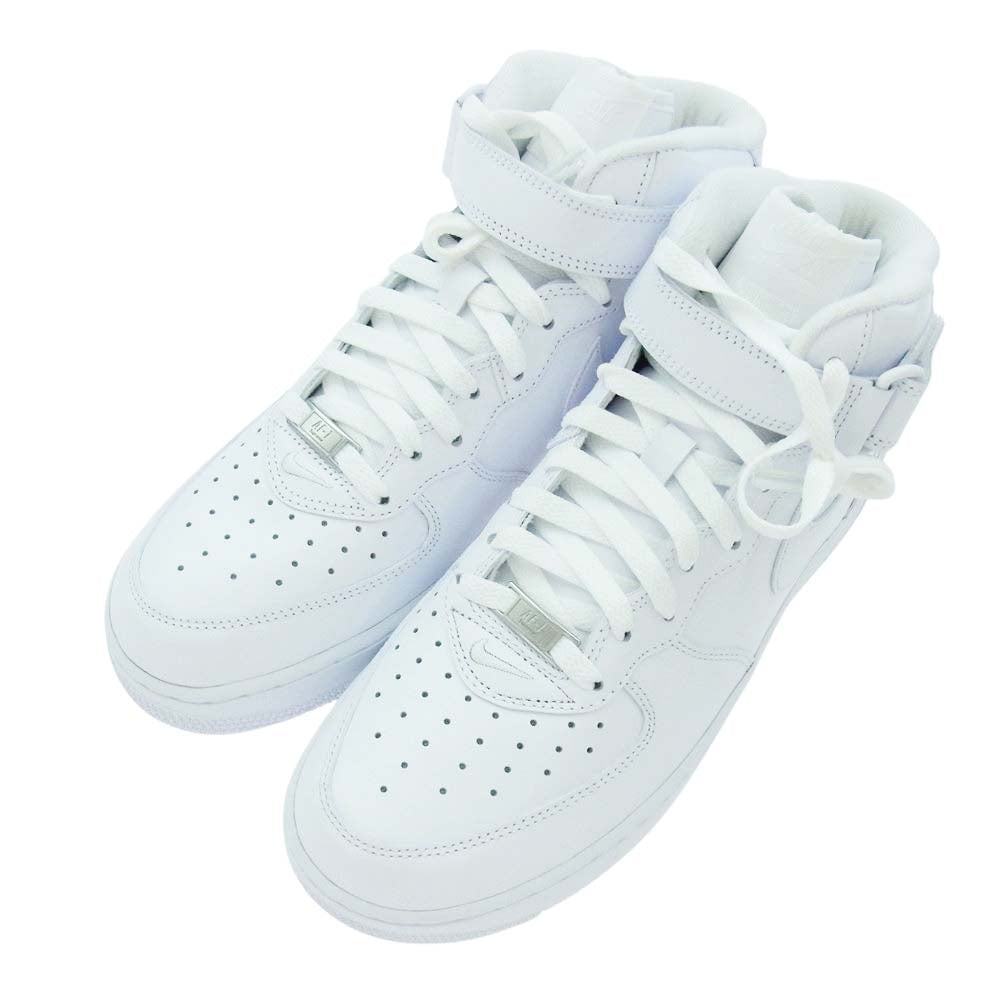 Supreme シュプリーム 24AW FZ8784-100 × Nike ナイキ Air Force 1 Mid White FW24 エアフォース1 ミッド ホワイト ハイカット スニーカー ホワイト系 27cm【新古品】【未使用】【中古】