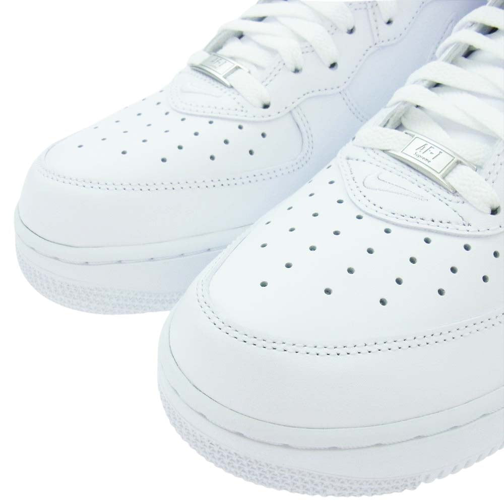 Supreme シュプリーム 24AW FZ8784-100 × Nike ナイキ Air Force 1 Mid White FW24 エアフォース1 ミッド ホワイト ハイカット スニーカー ホワイト系 27cm【新古品】【未使用】【中古】