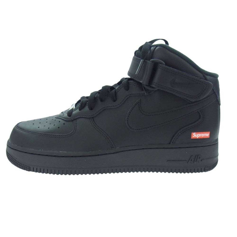 Supreme シュプリーム 24AW FZ8784-001 × Nike Air Force 1 Mid Black FW24 エアフォース1 ミッド ブラック ハイカット スニーカー ブラック系 26.5cm【新古品】【未使用】【中古】