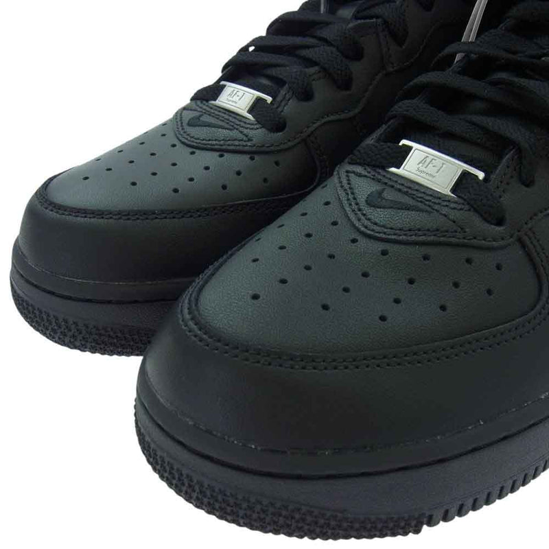 Supreme シュプリーム 24AW FZ8784-001 × Nike Air Force 1 Mid Black FW24 エアフォース1 ミッド ブラック ハイカット スニーカー ブラック系 26.5cm【新古品】【未使用】【中古】