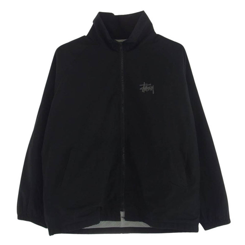 STUSSY ステューシー SPORT 90s 袖ライン ロゴ ナイロン ジャケット  ブラック系 サイズ不明【中古】