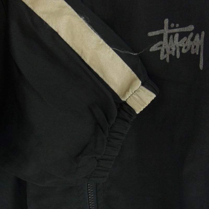 STUSSY ステューシー SPORT 90s 袖ライン ロゴ ナイロン ジャケット  ブラック系 サイズ不明【中古】