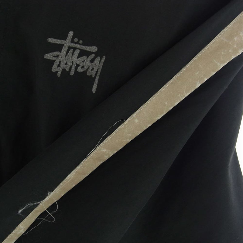 STUSSY ステューシー SPORT 90s 袖ライン ロゴ ナイロン ジャケット  ブラック系 サイズ不明【中古】