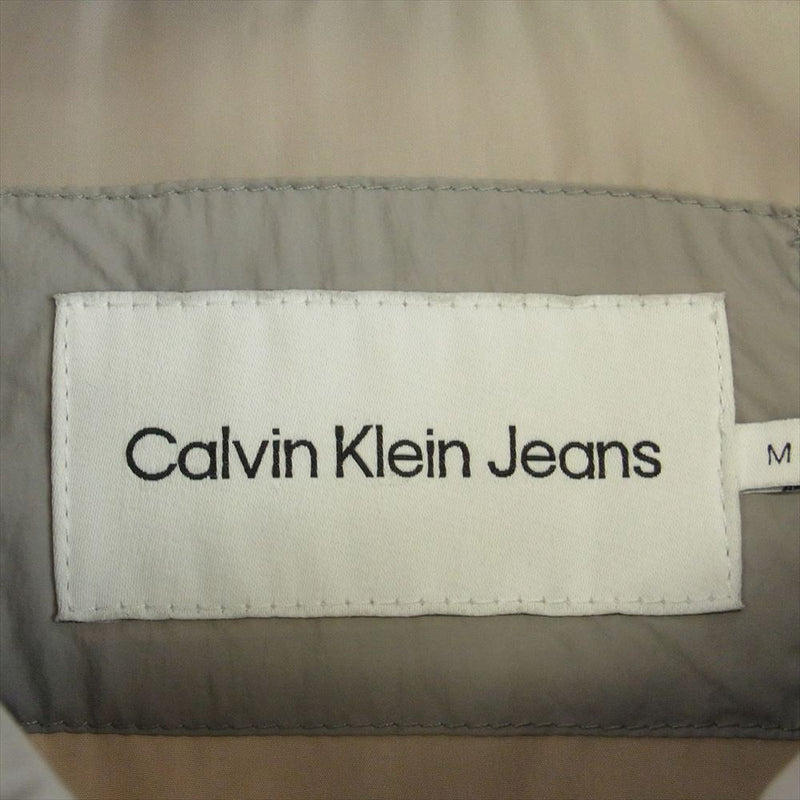 CALVIN KLEIN カルバンクライン J321916 バックロゴプリント パデッド 中綿ジャケット グレー系 M【中古】