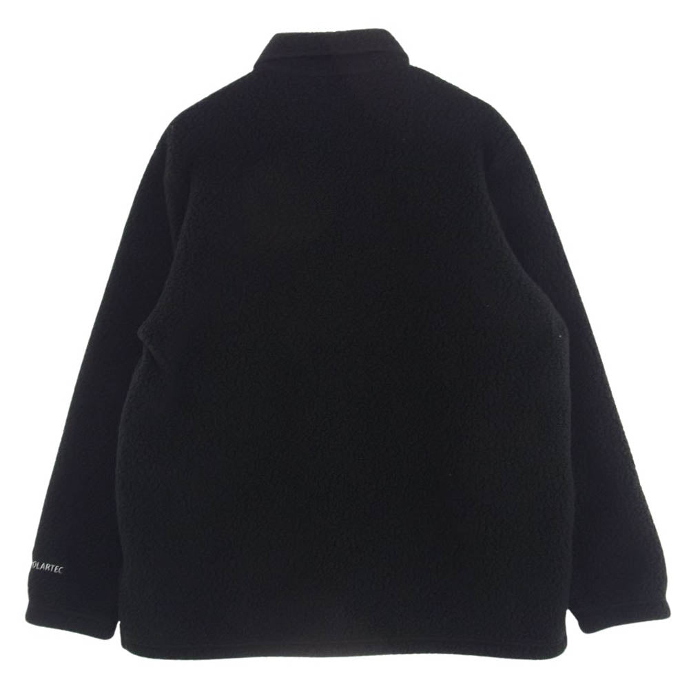 Supreme シュプリーム 22AW Polartec L/S Polo Black ポーラテック エルエス トップ ブラック フリース ブラック系 L【中古】