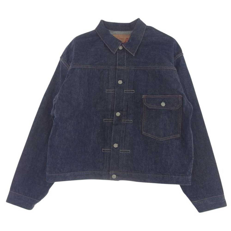 orSlow オアスロウ 1st type 40's PLEATED FRONT BLOUSE DENIM JACKET UNISEX プリーテッドフロントデニムブラウス デニム ジャケット XXL【極上美品】【中古】