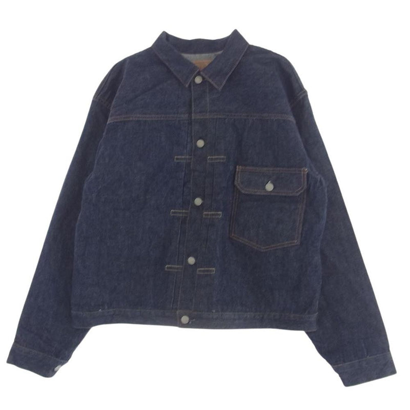 orSlow オアスロウ 6011 1st type 40's PLEATED FRONT BLOUSE DENIM JACKET UNISEX プリーテッドフロントデニムブラウス デニム ジャケット XL【極上美品】【中古】