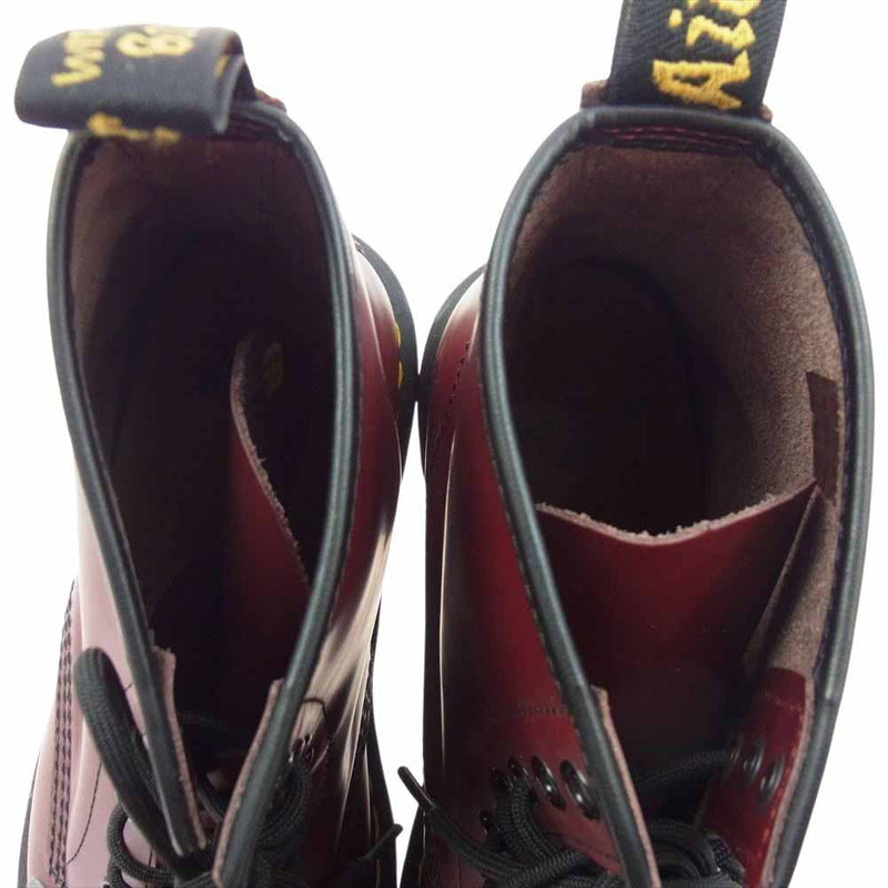 Dr.Martens ドクターマーチン 11822 8EYE BOOTS CHERRY RED 8ホール レースアップ ブーツ チェリーレッド エンジ系 UK8【中古】