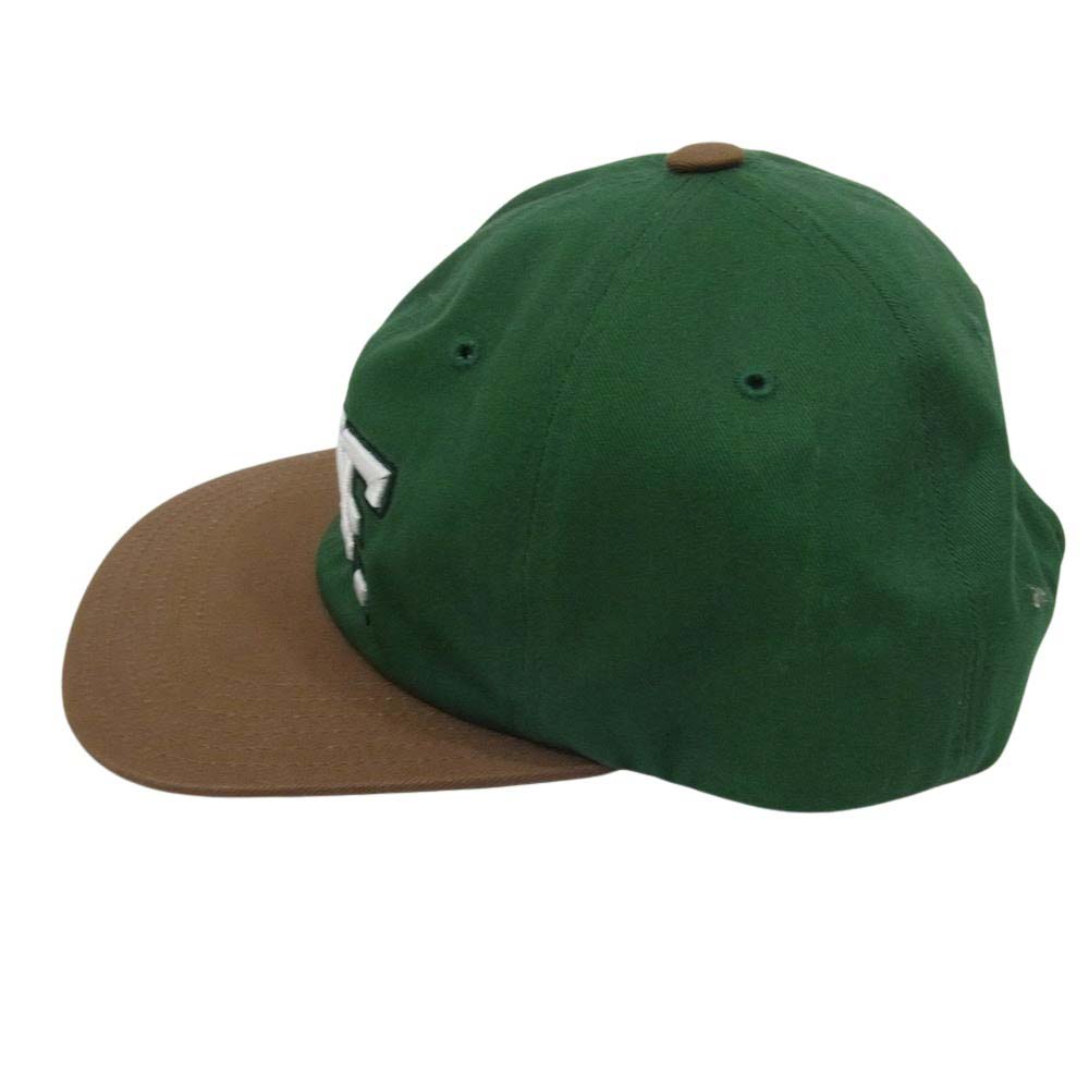 HUF ハフ DRAFT PICK SNAPBACK ドラフト ピック スナップバック キャップ 帽子 グリーン系 ブラウン系【中古】