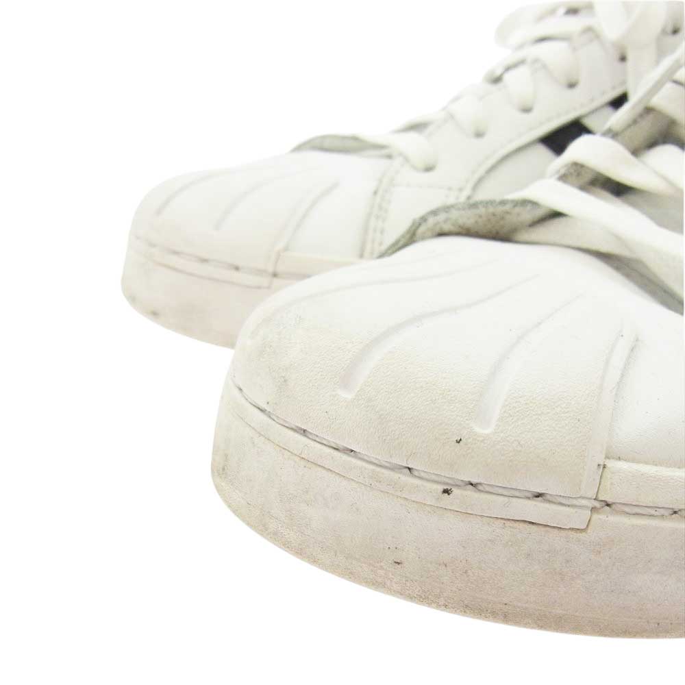 adidas アディダス GW5488 ストリートチェック Cloudfoam コートロー ローカット スニーカー ホワイト系 26.5cm【中古】