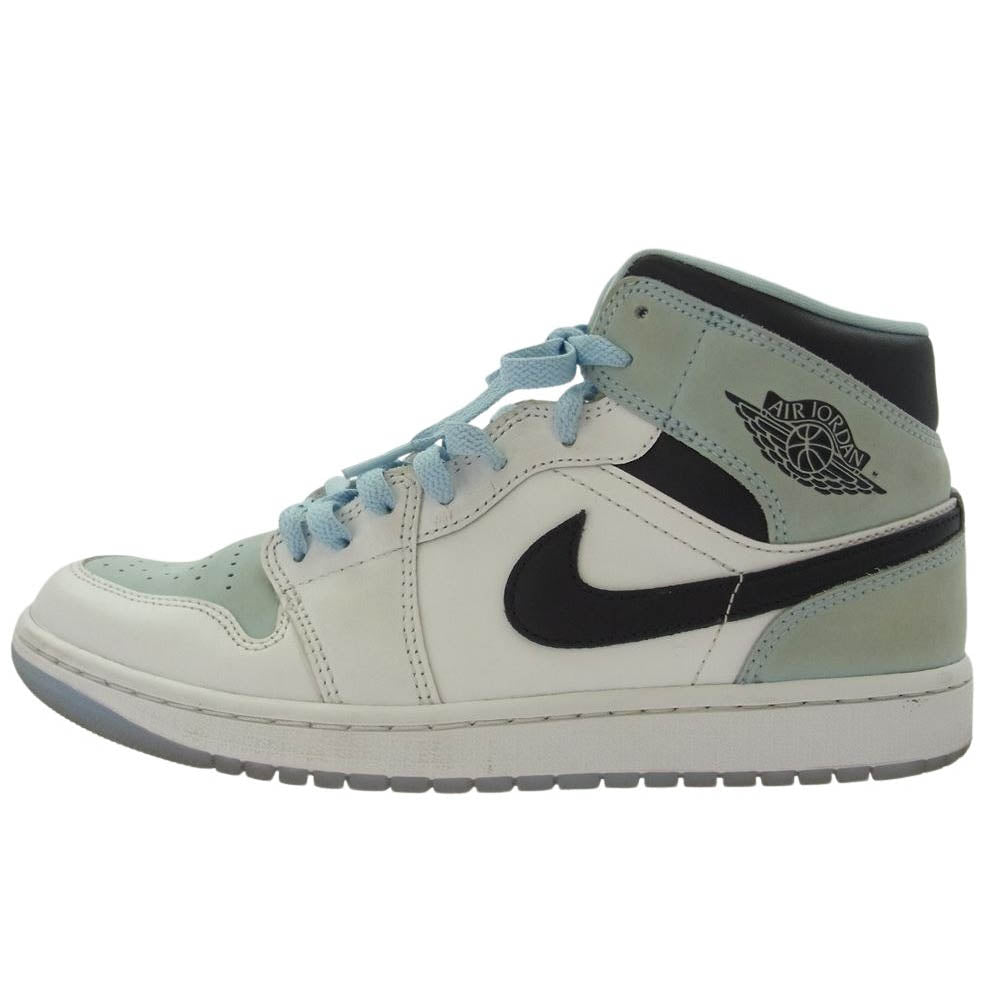 NIKE AIR JORDAN ナイキ ジョーダン DV1308-104 Air Jordan 1 Mid Ice Blue Nubuck  エアジョーダン1 ミッド アイスブルーヌバック ハイカット スニーカー ライトブルー系 ホワイト系 26cm【中古】