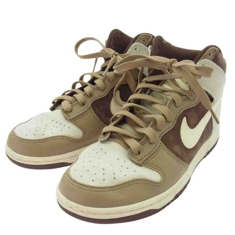 NIKE ナイキ DH5348-100 Dunk High PRM Light Chocolate ダンク ハイ プレミアム ライトチョコレート ハイカット スニーカー ブラウン系 26cm【中古】