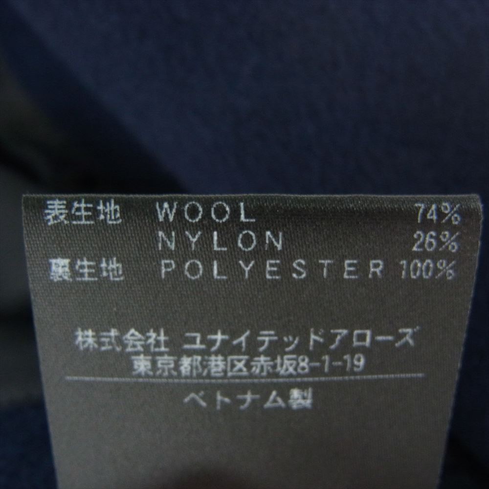 BEAUTY&YOUTH ビューティーアンドユース チェスターコート ソリッド 120S ネイビー系 XL【中古】