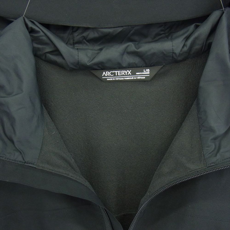 ARC'TERYX アークテリクス solano hoody GORE-TEX INFINIUM ソラノ フーディ ジャケット ブラック系 L【美品】【中古】