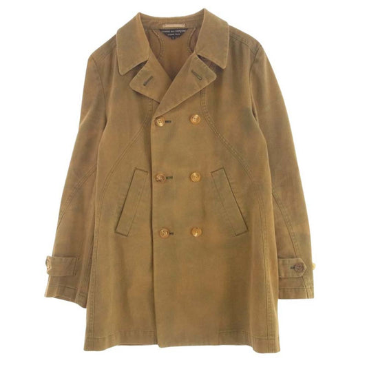 COMME des GARCONS HOMME PLUS コムデギャルソンオムプリュス 03AW PK-C003 03AW カーブ期 アーカイブ PK-C003 加工 コットン ロング コート ブラウン系 L【中古】