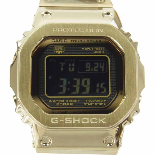 G-SHOCK ジーショック GMW-B5000GD-9JF フルメタル FULL METAL ソーラー 電波 デジタル 腕時計 ゴールド系【新古品】【未使用】【中古】