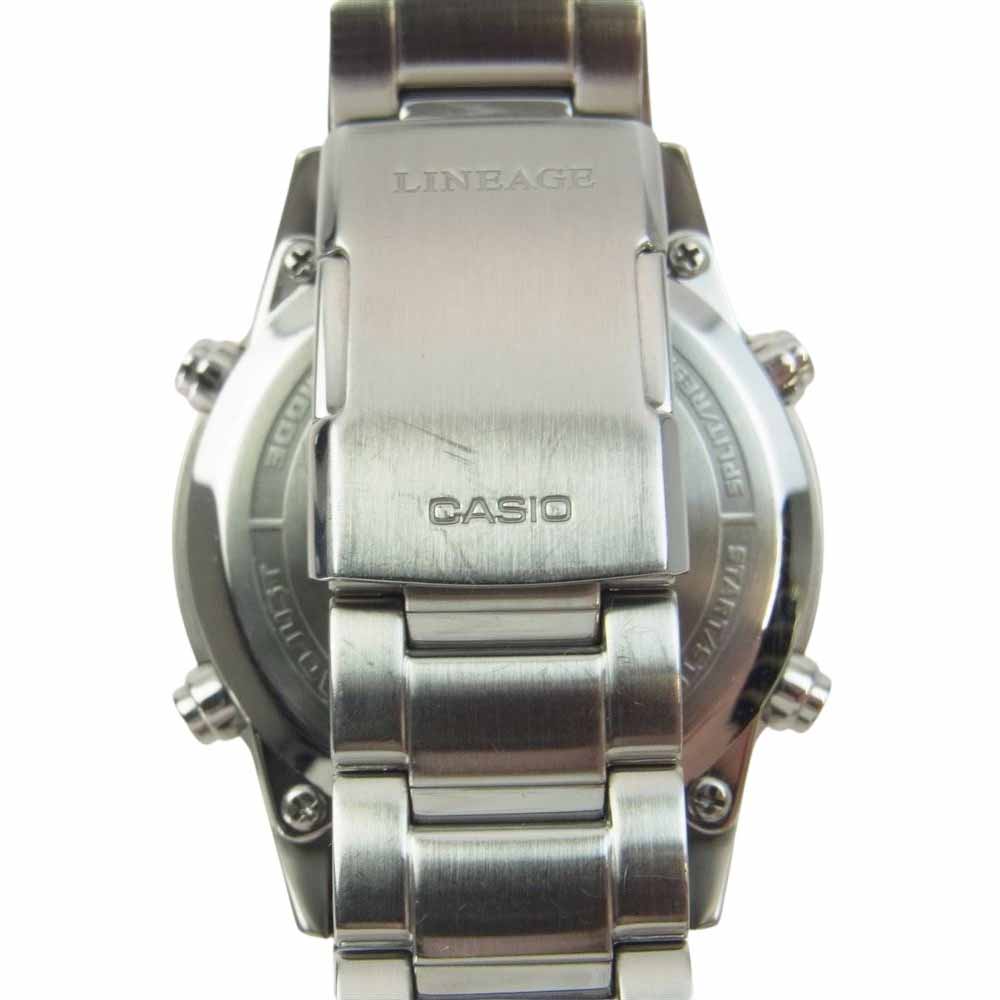 CASIO G-SHOCK カシオ ジーショック LIW-M700 LINEAGE MULTI BAND 6  ラインエイジ マルチバンド フルメタル ソーラー ウォッチ 腕時計 シルバー系【中古】