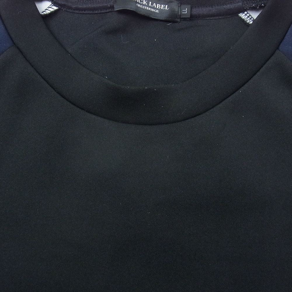 ブラックレーベルクレストブリッジ 袖チェック ロゴ スウェット XL【中古】