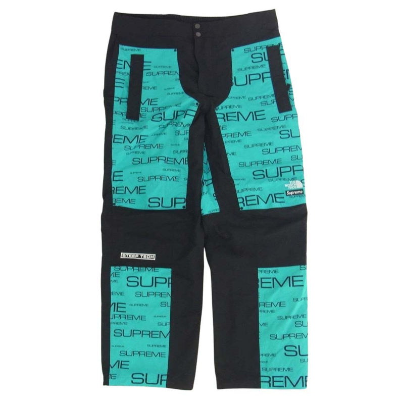 Supreme シュプリーム 21AW NP52103I × The North Face ノースフェイス Steep Tech Pant スティープテック パンツ ブラック系 ブルー系 XL【中古】