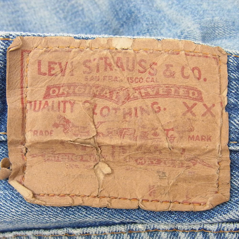 Levi's リーバイス ヴィンテージ オリジナル 501 66前期 BIGE ビッグE ボタン裏刻印6 デニムパンツ インディゴブルー系 サイズ表記無【中古】