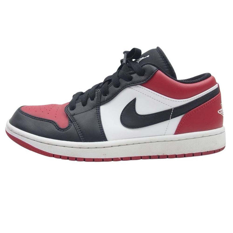 NIKE ナイキ 553558-612 Air Jordan 1 Low Bred Toe エアジョーダン1 ロー ブレッドトゥ ローカット スニーカー ブラック系 レッド系 ホワイト系 26ｃｍ【中古】