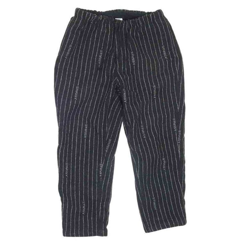 NIKE ナイキ DR4021-010  x STUSSY ステューシー U NRG HO STRIPE WOOL PANTS ストライプ ウール パンツ ブラック系 L【中古】