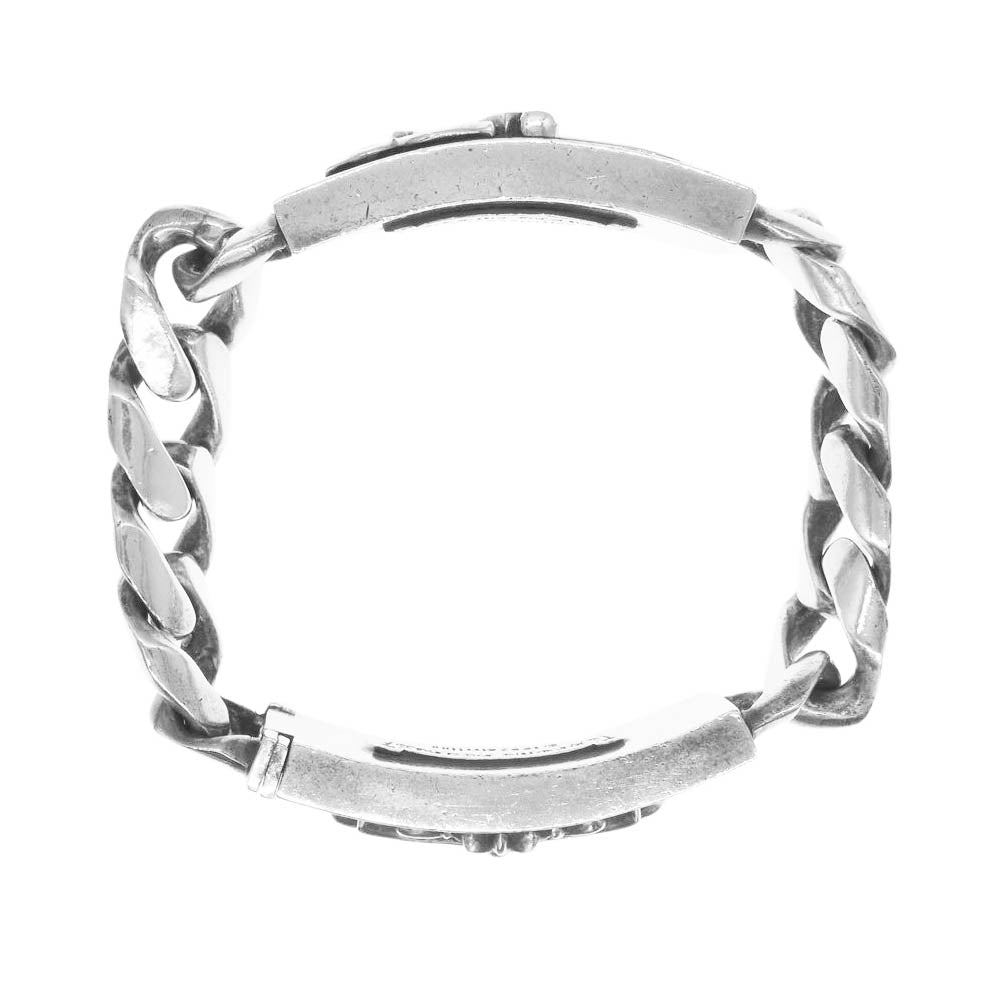 CHROME HEARTS クロムハーツ（原本無） DBL FLRL DGGR フローラルクロス ダガー ダブル ID ブレスレット シルバー系【中古】