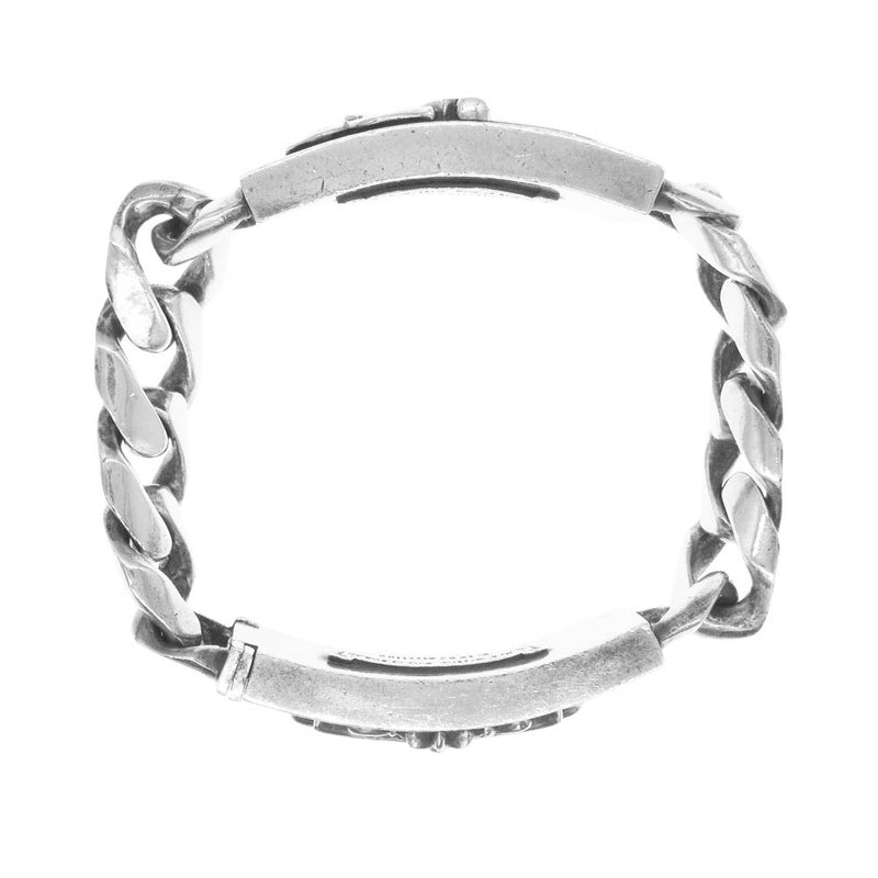 CHROME HEARTS クロムハーツ（原本無） DBL FLRL DGGR フローラルクロス ダガー ダブル ID ブレスレット シルバー系【中古】