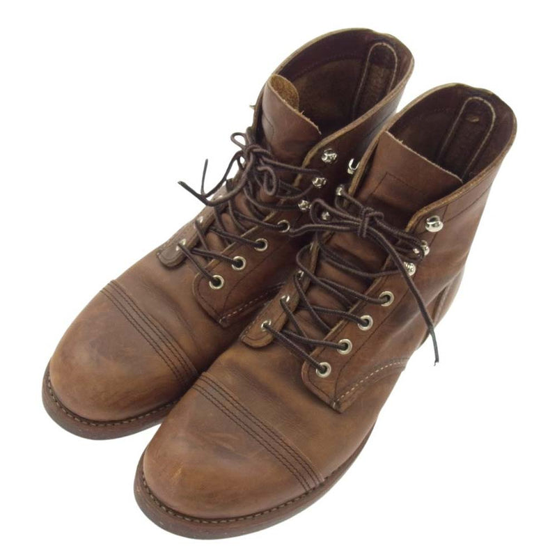 RED WING レッドウィング 8111 IRON RANGER アンバー ハーネス ブーツ ブラウン系 27cm【中古】