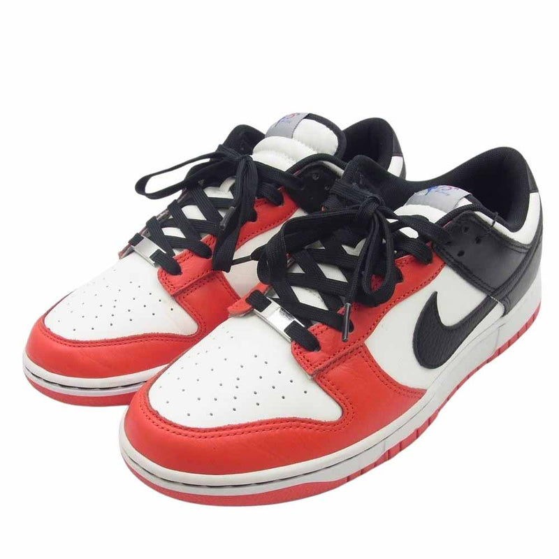 NIKE ナイキ DD3363-100 × NBA Dunk Low EMB 75th Anniversary Chicago Bulls エヌビーエー ダンク ロー EMB 75th アニバーサリー シカゴ ブルズ ローカット スニーカー レッド系 ホワイト系 ブラック系 28cm【中古】