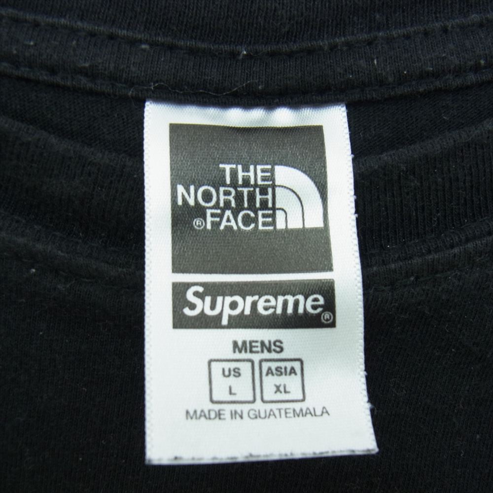 Supreme シュプリーム 22SS NT02209I × THE NORTH FACE Bandana Tee ノースフェイス バンダナ 半袖 Tシャツ ブラック系 XL【中古】