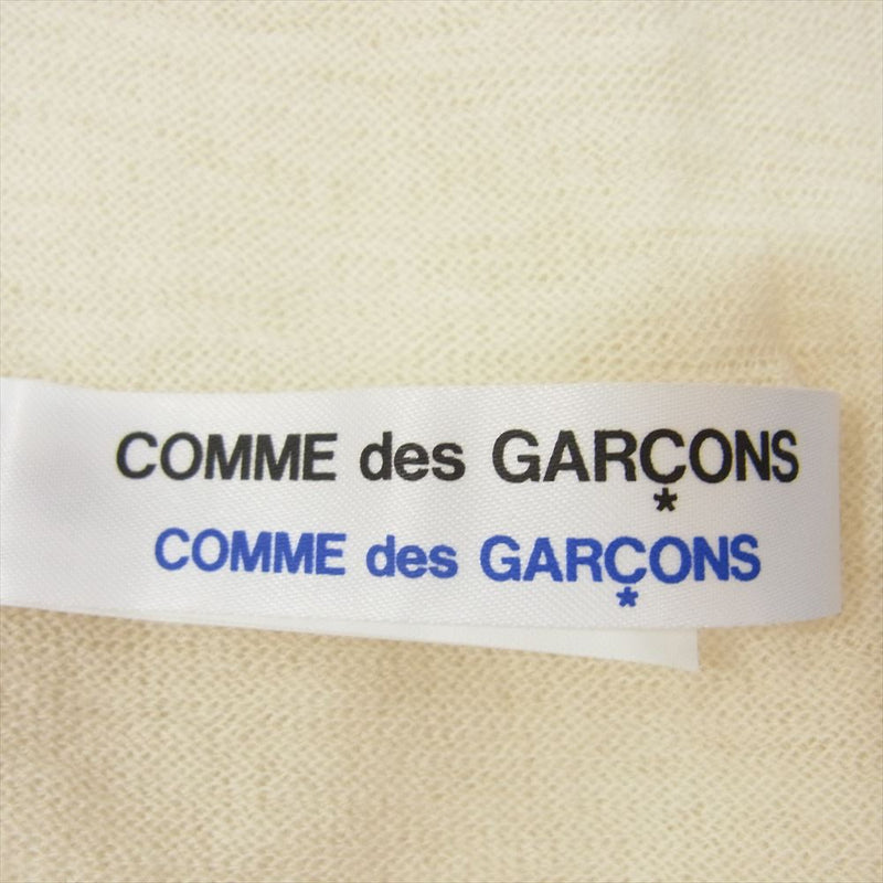 COMME des GARCONS コムデギャルソン W11SL02 カシミア混 ストール マフラー オフホワイト系【中古】