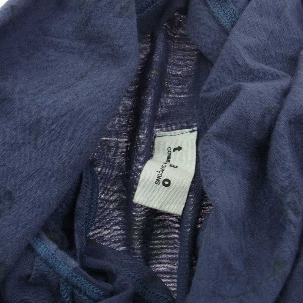 tao COMME des GARCONS タオ コムデギャルソン AD2006 3R-T029 花柄 変形 カーディガン ボタンレス ジャケット ネイビー系 サイズ表記無【中古】